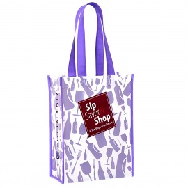 Promotional Custom Full-Color Laminated Non-Woven Promotional Tote Bag9"x12"x4.5"