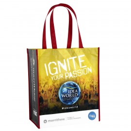 Custom 120g Laminated Non-Woven PP Tote Bag 13"x15"x8" with Logo