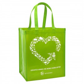 Custom 120g Laminated Non-Woven PP Tote Bag 13"x15"x10" with Logo  Custom 120g Laminated Non-Woven PP Tote Bag 13"x15"x10" with Logo