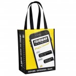 Custom Full-Color Laminated Non-Woven Promotional Tote Bag 9"x12"x6.5" with Logo