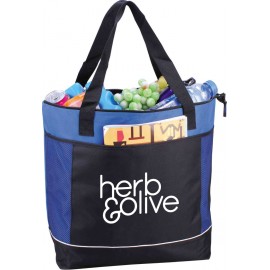 Jumbo Cooler Tote Bag - Heat Transfer (Colors) with Logo