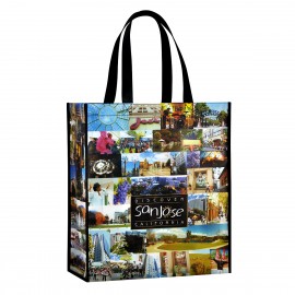 Custom Custom 120g Laminated Non-Woven PP Tote Bag 14"x16"x8"