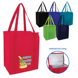 Glacier Jumbo Insulated Zipper Tote with Logo