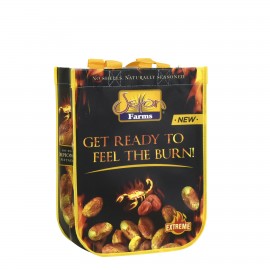 Customized Laminated Non-Woven Round Cornered Lululemon Style Promotional Gift BagÂ Â 9"x12"x4.5"