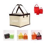 Custom 12 Inch Non Woven Insulated Cooler Outdoor Lunch Bag With Handle