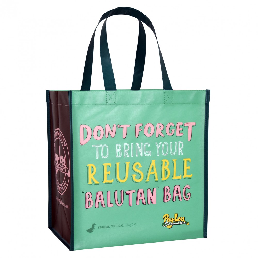 Custom 120g Laminated Non-Woven PP Tote Bag 12.5"x13"x8.5" with Logo