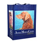 Customized Custom Full-Color Laminated Woven Promotional Tote Bag 12"x15"x7"