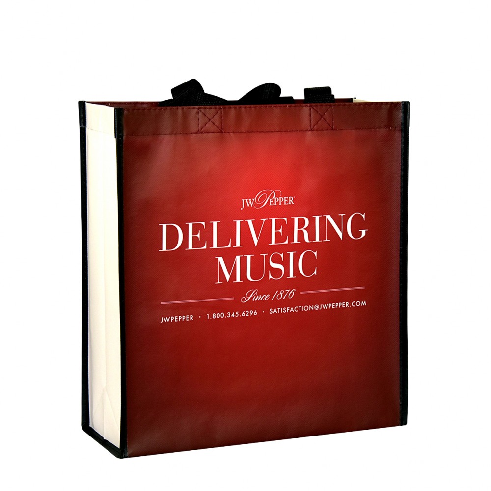 Personalized Custom 140g Laminated Non-Woven PP Tote Bag 12.5"x13.5"x5" Personalized Custom 140g Laminated Non-Woven PP Tote Bag 12.5"x13.5"x5"