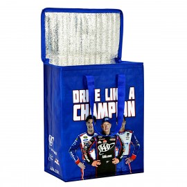 Promotional Custom 145g Laminated Woven Insulated Cooler Bag 12"x15"x7"