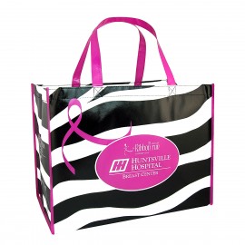 Custom Full-Color Laminated Non-Woven Promotional Tote Bag18"x14"x10" with Logo