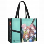 Custom Full-Color Laminated Non-Woven Promotional Library Tote 14"x12"x6" with Logo