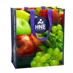 Logo Branded Custom Full-Color Laminated Woven Grocery Tote Bag14.5"x16"x6"