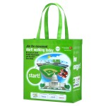 Custom 120g Laminated Non-Woven PP Promotional Bag 13"x15"x8" with Logo