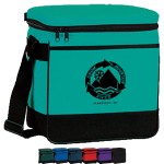 Promotional Premium Insulated 12 Pack Lunch Cooler Bag w/ Heat Sealed Reinforced Bottom (10" x 11" x 7")