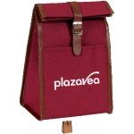 Logo Branded Roller Top Eco-Insulated Tear Resistant 4 Pack Cooler Lunch Bag w/ Front Pocket (7.5" x 9.5" x 5.6")