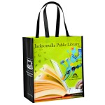 Custom Custom Full-Color Laminated RPET (made of recycled plastic bottles)Tote BagÂ Â 14"x16"x8"