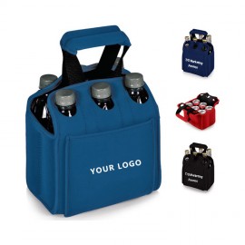Neoprene 6 Bottle And Can Cooler with Logo  Neoprene 6 Bottle And Can Cooler with Logo