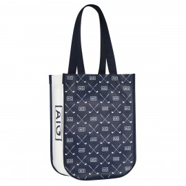 Round Cornered Lululemon Style Laminated Gift Bag 9"x12"x4.5" with Logo  Round Cornered Lululemon Style Laminated Gift Bag 9"x12"x4.5" with Logo