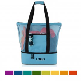Custom Waterproof Mesh Beach Bag With Built-in Cooler