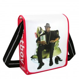 Promotional Custom 140g Double Laminated Non-Woven Messenger Trade Show Bag 13"x13"x5"