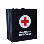 Custom 120g Laminated Non-Woven Red-Cross Tote Bag 13"x15"x8" with Logo