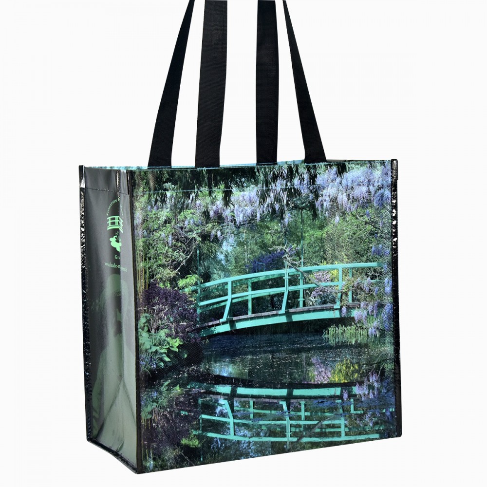 Customized Custom Full-Color Laminated Non-Woven Artistic Tote Bag 15"x15"x6"