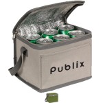 Personalized Eco-Insulated Tear Resistant 6-Pack Cooler Bag w/ Front Pocket (8.5" x 6.5" x 6")