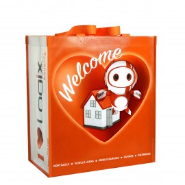 Customized Custom 140g Double Laminated Non-Woven PP Tote Bag 13"x15"x8"  Customized Custom 140g Double Laminated Non-Woven PP Tote Bag 13"x15"x8"