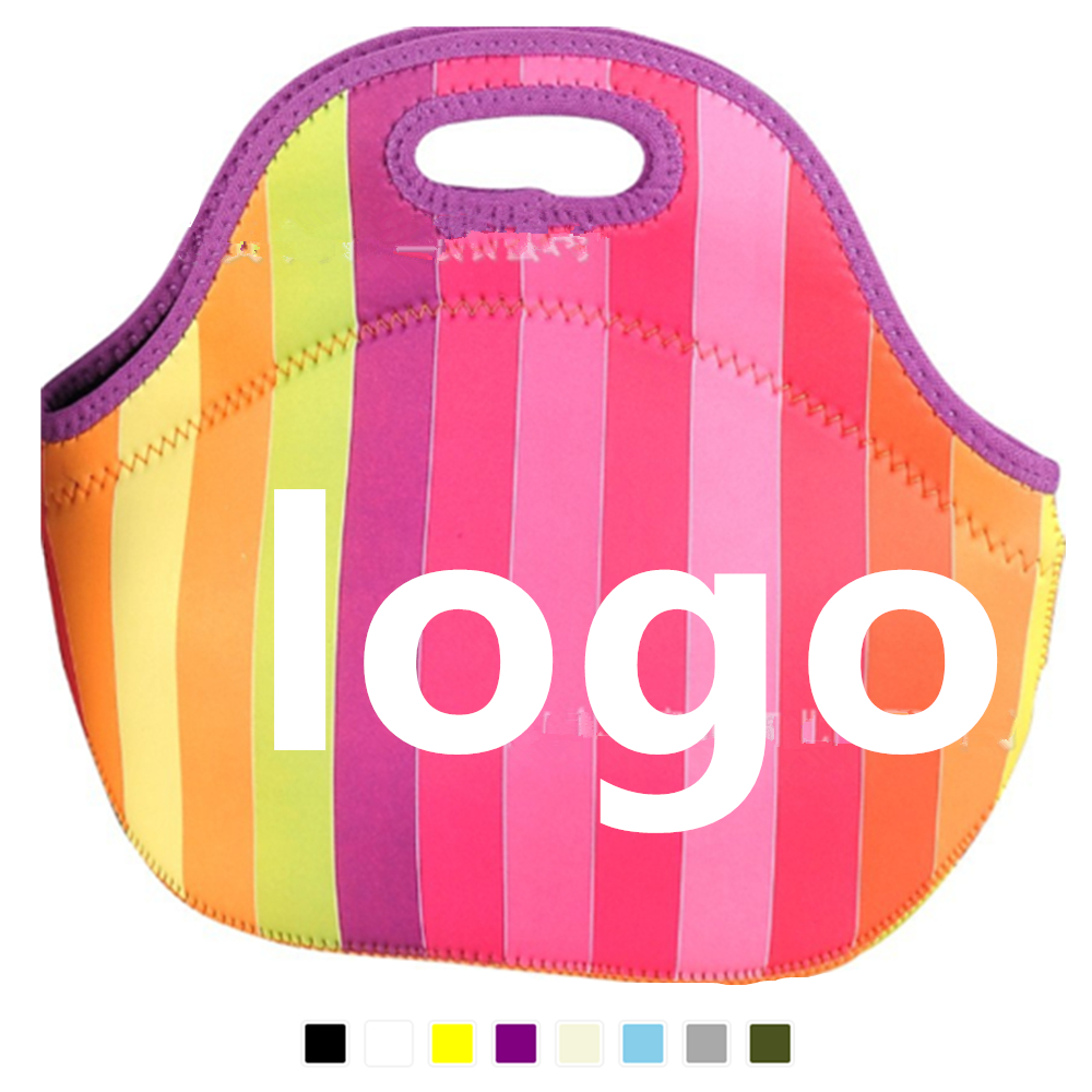 Promotional Strips Neoprene Lunch Tote Case