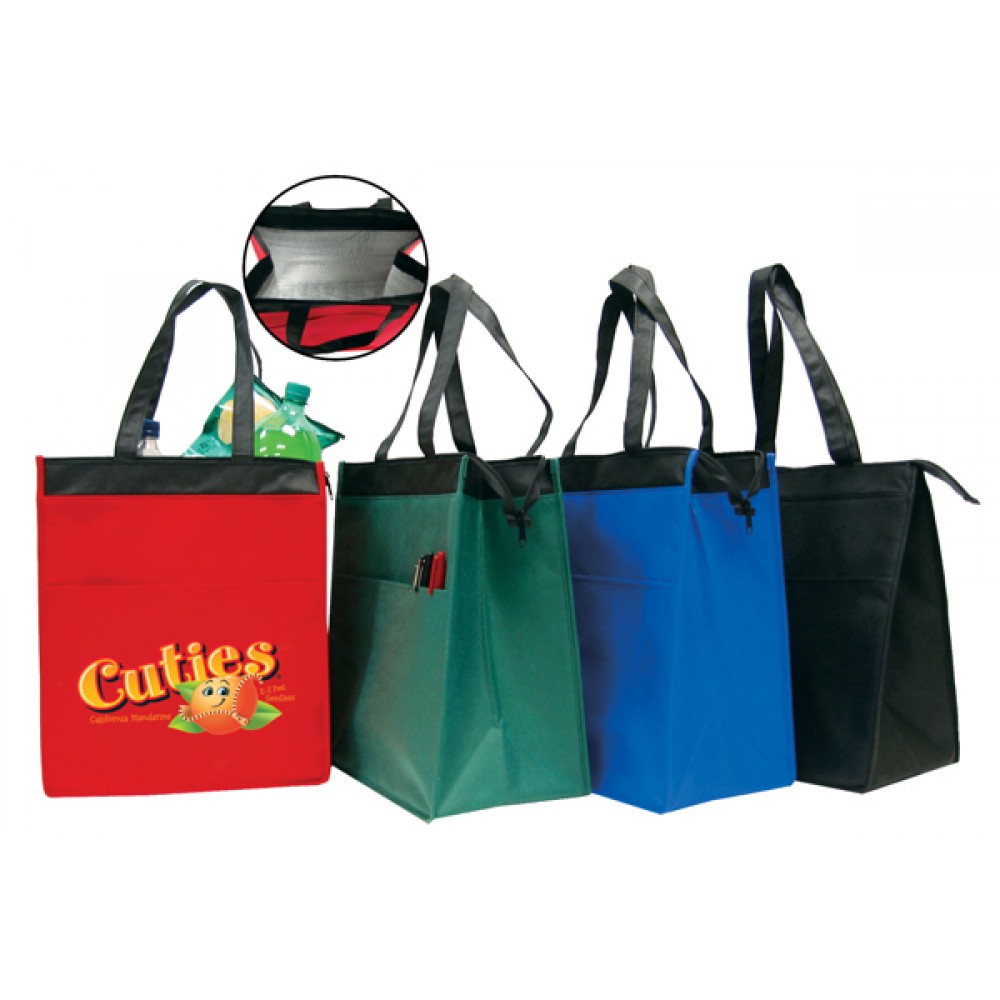 Large Insulated Hot/Cold Cooler Tote with Logo