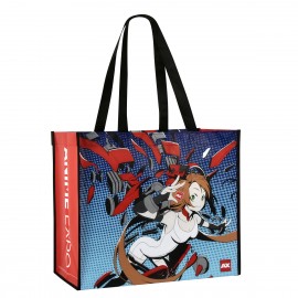 Custom Full-Color Laminated Non-Woven Promotional Library Tote 15"x13"x8" with Logo  Custom Full-Color Laminated Non-Woven Promotional Library Tote 15"x13"x8" with Logo