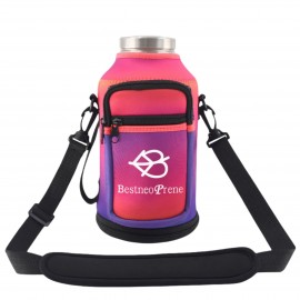 Customized Insulated Water Bottle Cooler Holder with Adjustable Strap