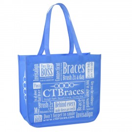 Custom Custom Full-Color Laminated Non-Woven Round Cornered Promotional Tote Bag16"x14"x6"  Custom Custom Full-Color Laminated Non-Woven Round Cornered Promotional Tote Bag16"x14"x6"