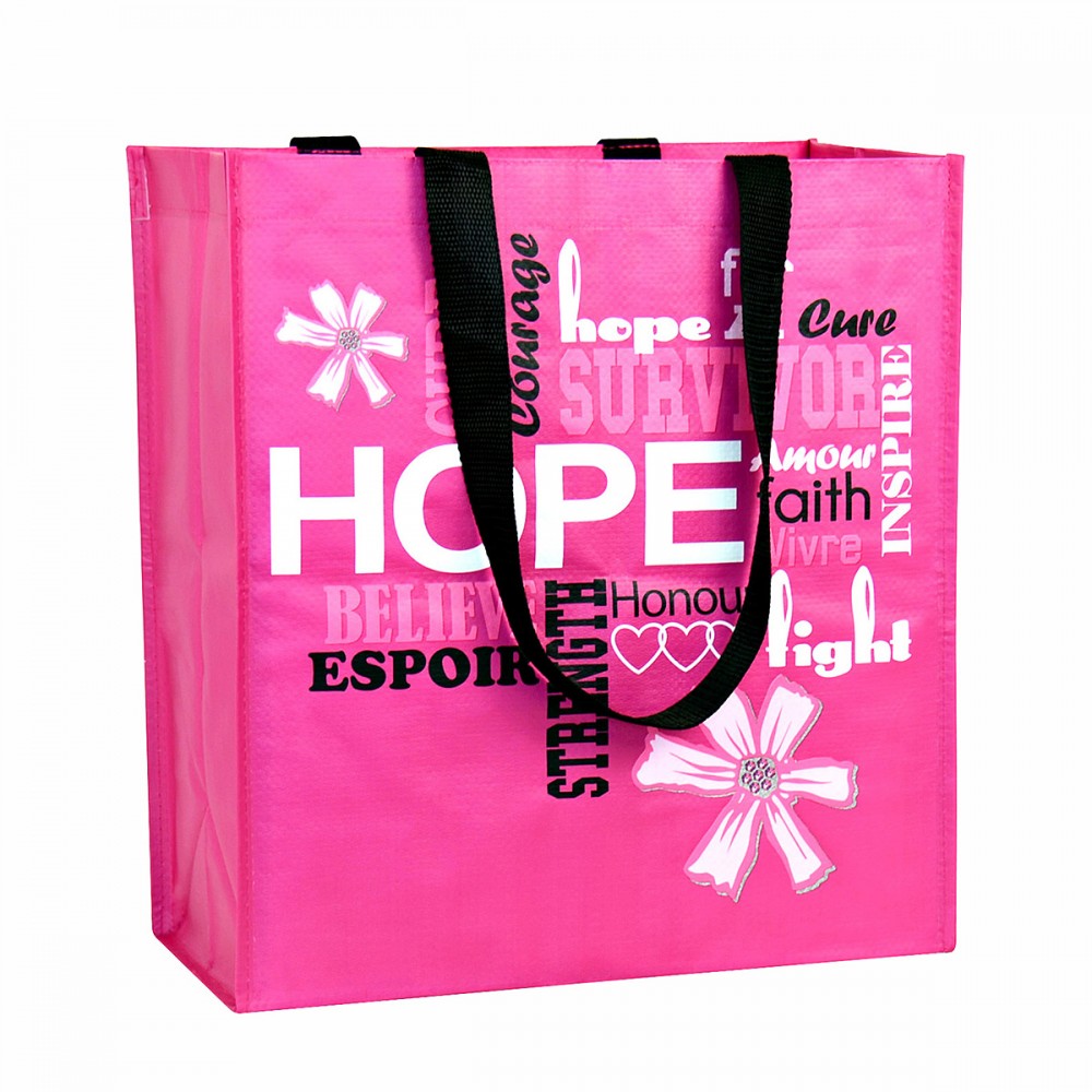 Custom Full-Color Laminated Woven Promotional Tote Bag 14"x15.75"x7.75" with Logo Custom Full-Color Laminated Woven Promotional Tote Bag 14"x15.75"x7.75" with Logo