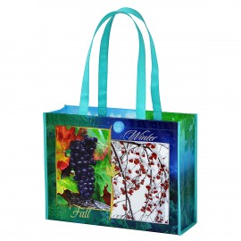 Custom 135g Laminated Non-Woven PP Tote Bag 15"x11.5"x5" with Logo