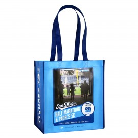 Logo Branded Custom 120g Laminated Non-Woven PP Tote Bag 12"x13"x8"  Logo Branded Custom 120g Laminated Non-Woven PP Tote Bag 12"x13"x8"