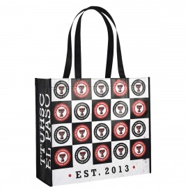 Logo Branded Custom 120g Laminated Non-Woven PP Tote Bag 16"x14"x6"