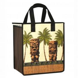 Custom 160g Laminated non-woven Insulated Cooler Bag 11x13x6 with Logo