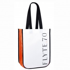 Round Cornered Lululemon Style Laminated Promotional Gift BagÂ 9"x12"x4.5" with Logo