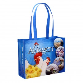 Custom Custom Full-Color Laminated Non-Woven Promotional Tote Bag 15"x11.5"x5"