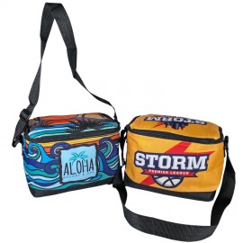 Full Color 6 Can Cooler with Reinforced Bottom with Logo