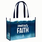 Customized Custom Full-Color Laminated Non-Woven Promotional Tote Bag15"x11"x5"