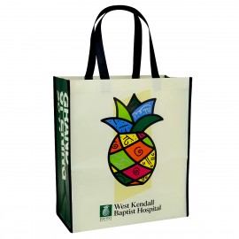Custom 120g Laminated Non-Woven PP Tote Bag 14"x16"x8" with Logo