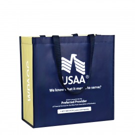 Customized Custom Full-Color Laminated Non-Woven Promotional Tote Bag 15"x15"x6"