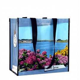 Custom Full-Color Laminated Non-Woven Artistic Tote Bag 15"x15"x6" with Logo
