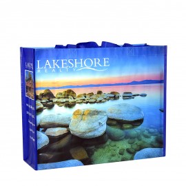 Personalized Custom Full-Color Laminated Non-Woven Promotional Tote Bag17.5"x14.5"x6"  Personalized Custom Full-Color Laminated Non-Woven Promotional Tote Bag17.5"x14.5"x6"