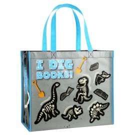 Custom Full-Color Laminated Non-Woven Promotional Library Tote 15"x13"x8" with Logo  Custom Full-Color Laminated Non-Woven Promotional Library Tote 15"x13"x8" with Logo