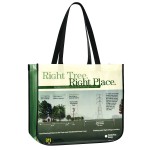 Promotional Custom Full-Color Laminated Non-Woven Round Cornered Promotional Tote Bag16"x14"x6"