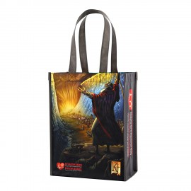 Custom Full-Color Laminated Non-Woven Promotional Tote Bag 10"x13"x6" with Logo