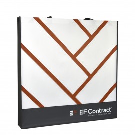 Full-Color Laminated Non-Woven Large Carpet Bag 25"x25"x3" with Logo  Full-Color Laminated Non-Woven Large Carpet Bag 25"x25"x3" with Logo